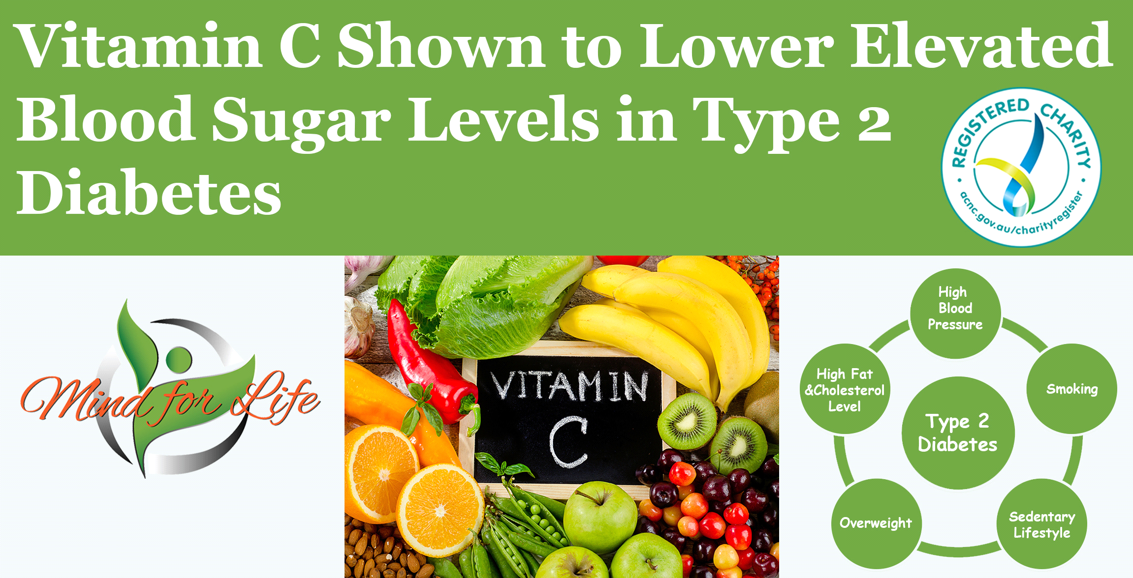 Vitamin C lowers sugar blood levels
